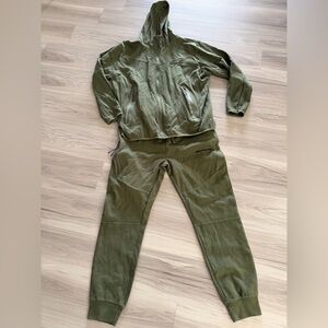 Pink dolphin Olive Green  Hoodie & Jogger Set size xl